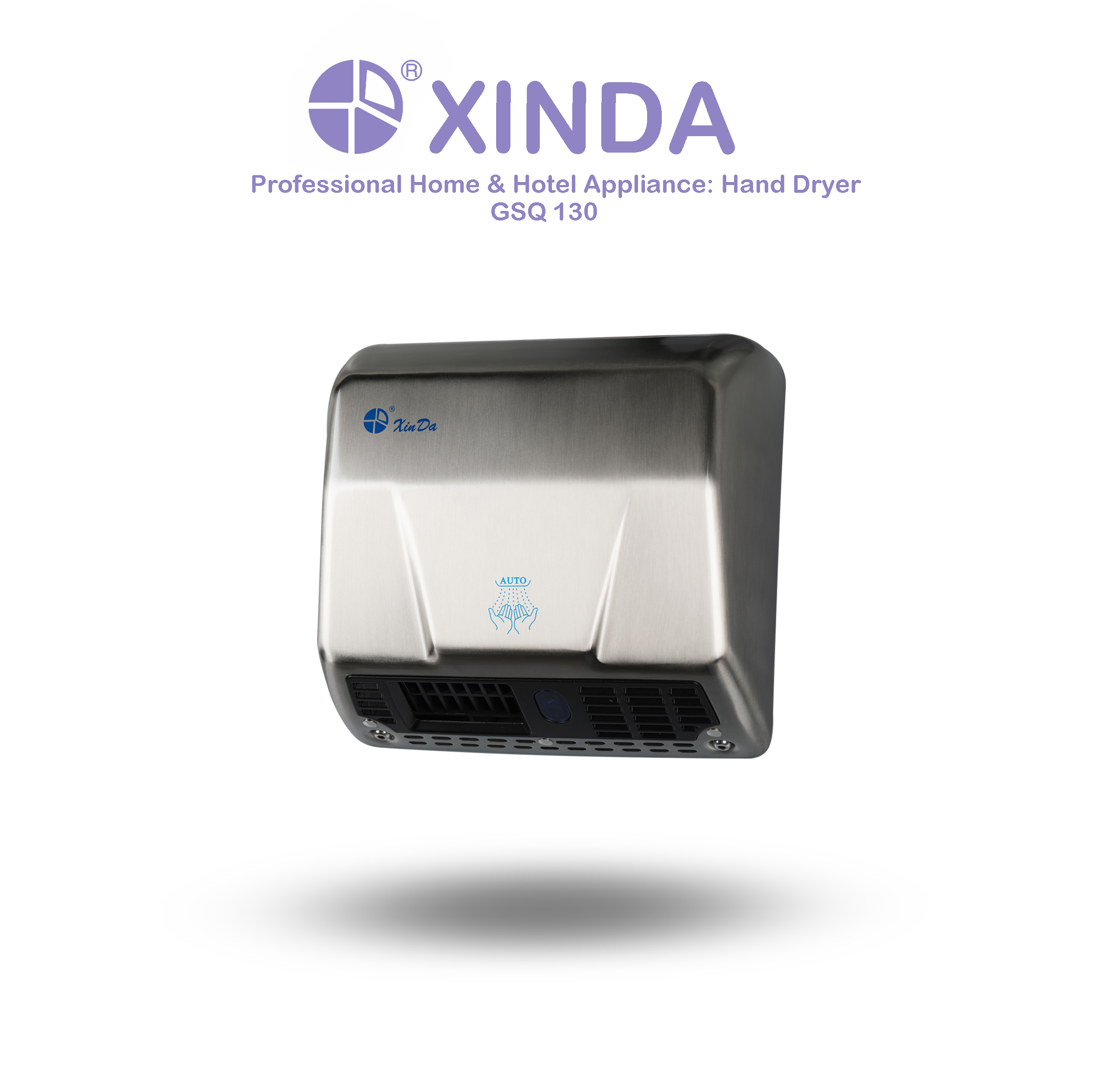 Le XinDa GSQ130 Silver Muti couleur sèche-mains à jet unique sèche-mains à induction automatique à piles