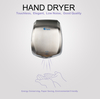 Sèche-mains à vent froid et chaud automatique à grande vitesse électrique commercial professionnel