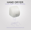 Le XinDa GSX1800A Hotel capteur automatique sèche-mains professionnel corps en plastique blanc automatique mural
